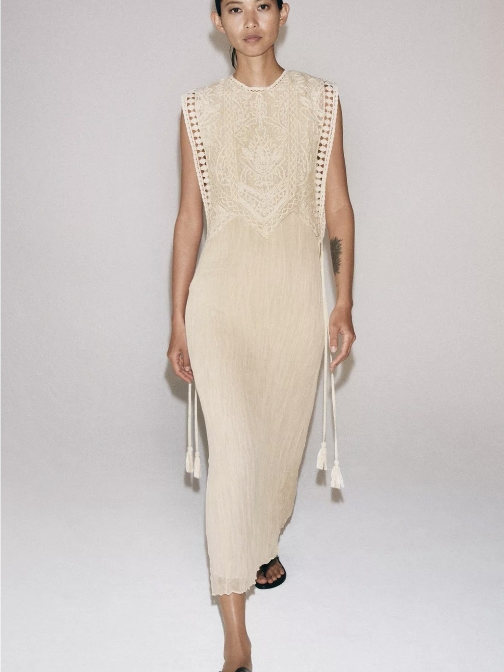 Trendy Dress, Zara Combination Dress with Detachable Overlay Zw Collection